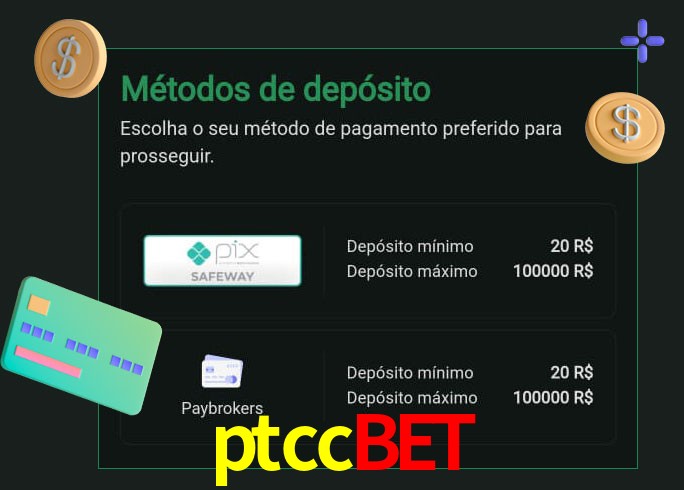 O cassino ptccbet oferece uma grande variedade de métodos de pagamento